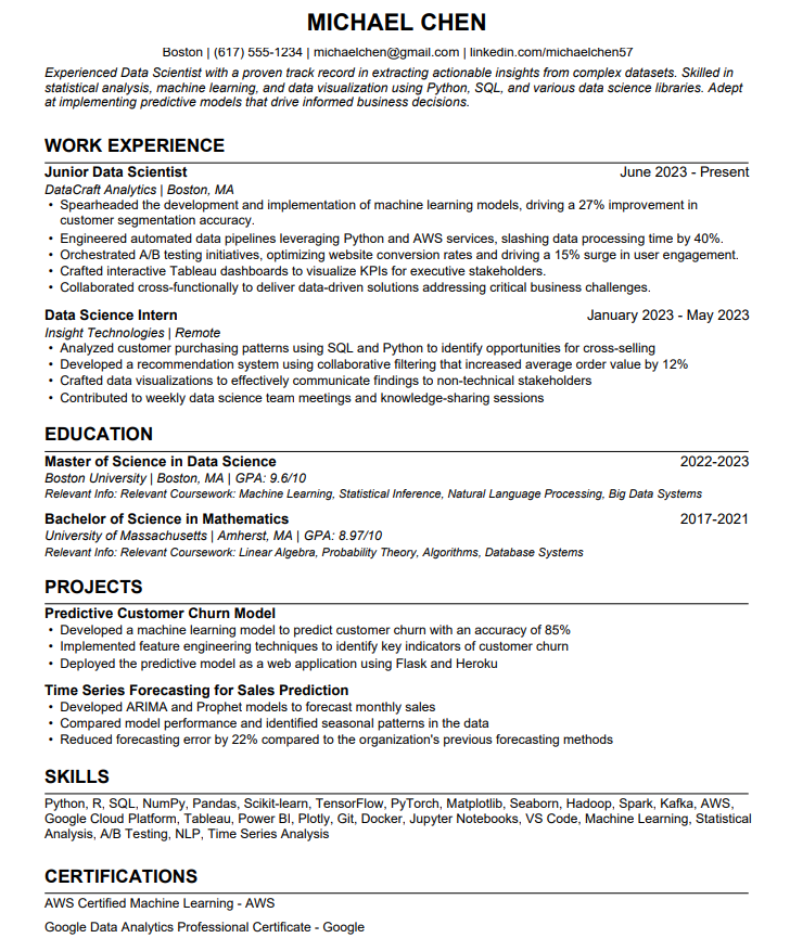 ATS-Optimized Resumes